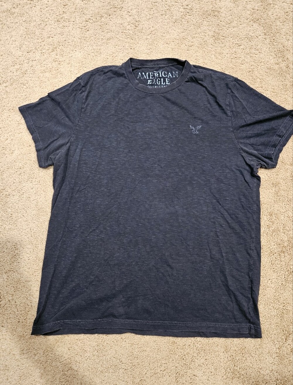 American Eagle Outfitters Dark Blue Short Sleeve Crew Tee